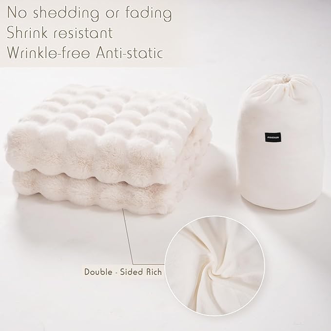[🔥Final 24-hour Preferential Deal🔥]2024 HOT SALE🎄Popular thickened rabbit plush nap blanket, flannel milk velvet cover blanket