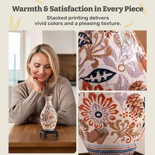 💐3d Jigsaw Puzzle Vase
