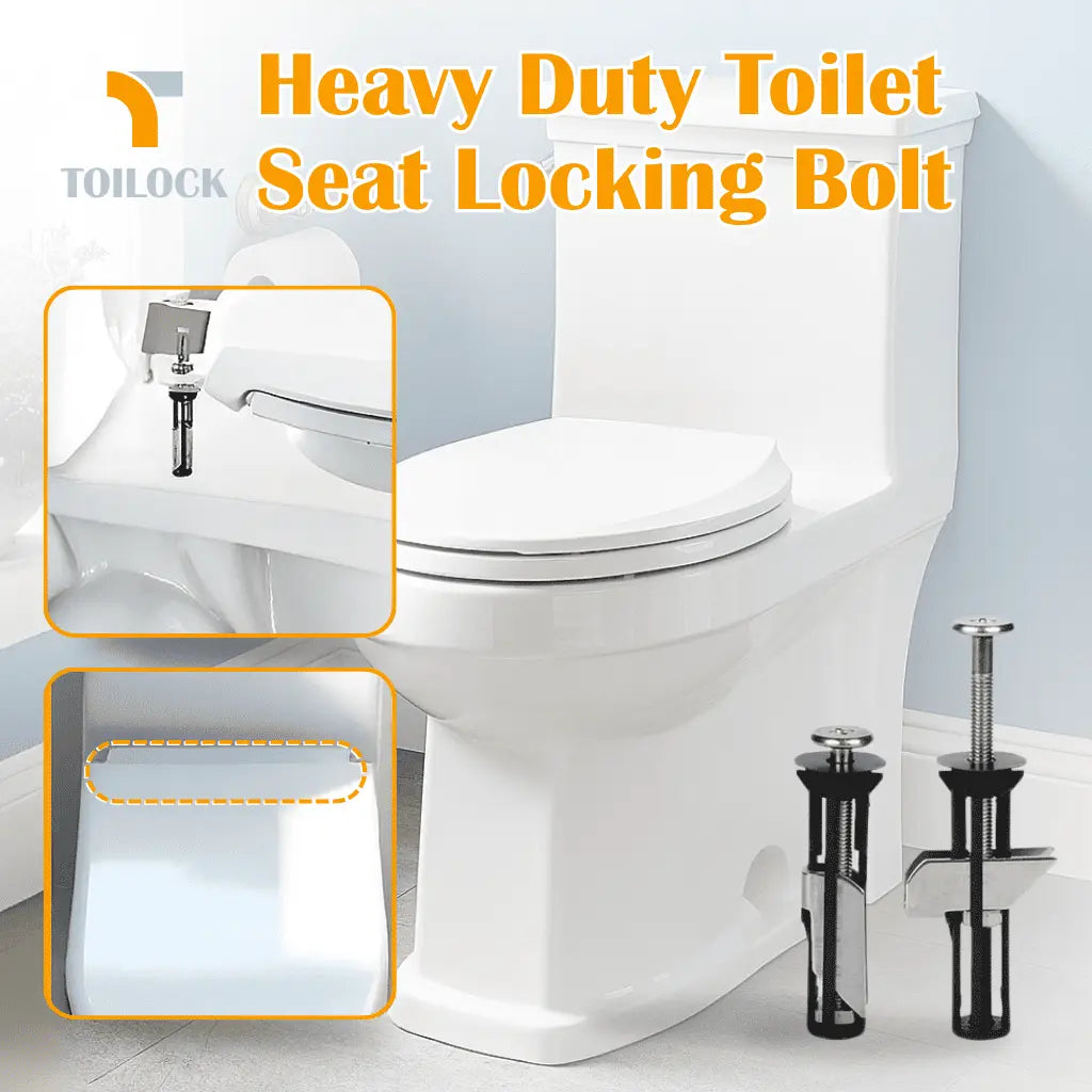 1+1 FREE– Secure Your Toilet Seat for Quiet, Wobble-Free Comfort