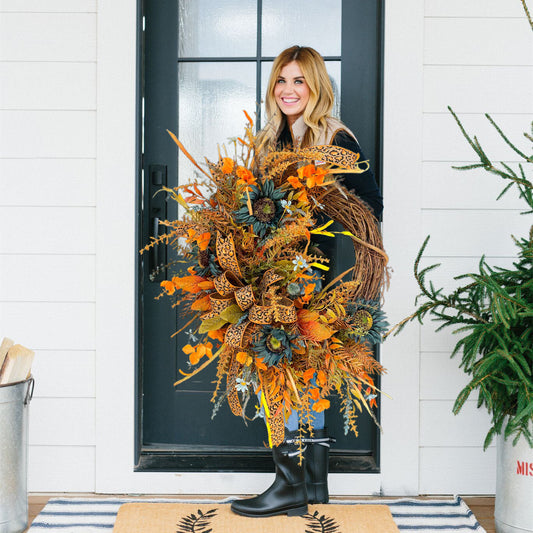 Flash Sale 50% off - Autumn 🍇 Grapevine Wreath