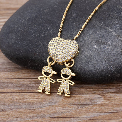 💖49%💖Love and my kids [Mother's Love Necklace]