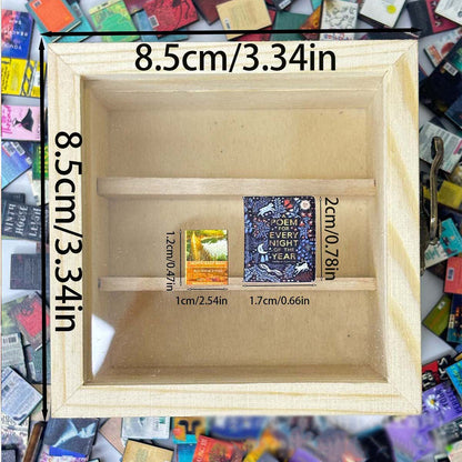 Personalised 'Freedom from Anxiety' Miniature Bookshelf – With Mini Books
