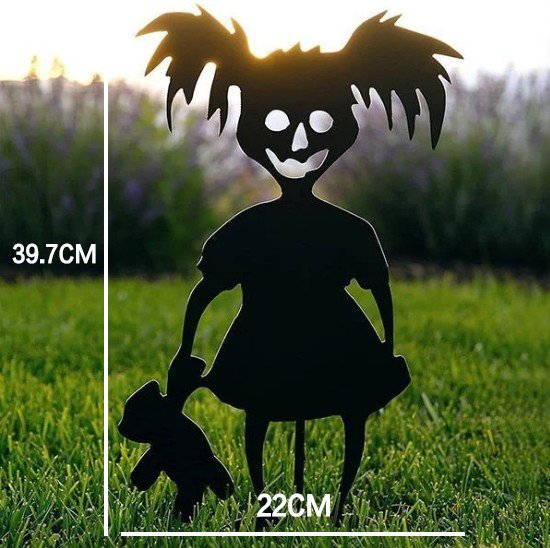 commsmarket-👻Cute and Unique Ghost Zombies - Halloween Yard Decor Metal  Art👻
