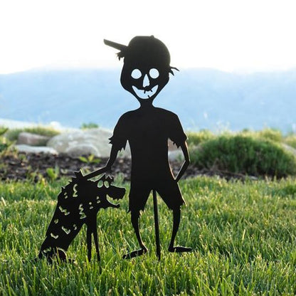 commsmarket-👻Cute and Unique Ghost Zombies - Halloween Yard Decor Metal  Art👻