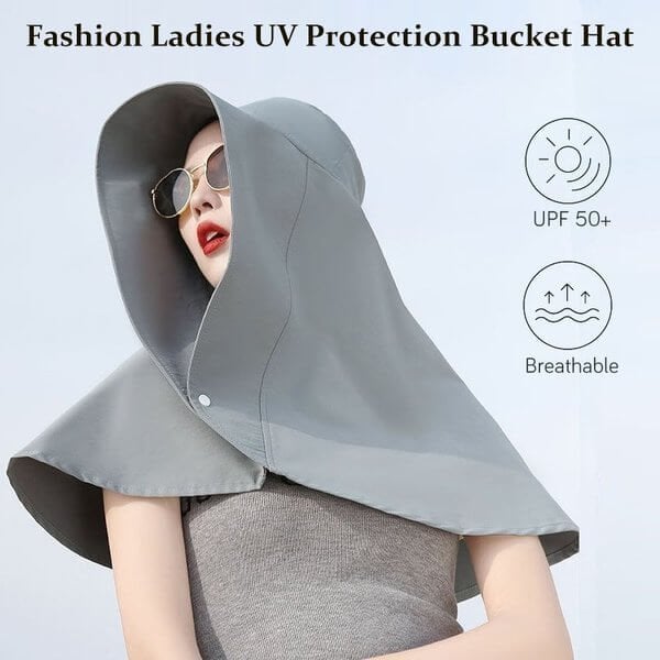 Fashionable Women's Bucket Hat with UV Protection