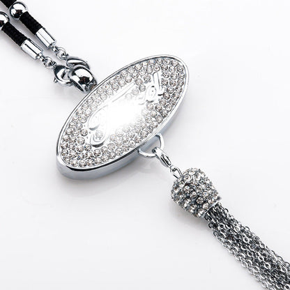Rearview Mirror Diamond Perfume Pendant