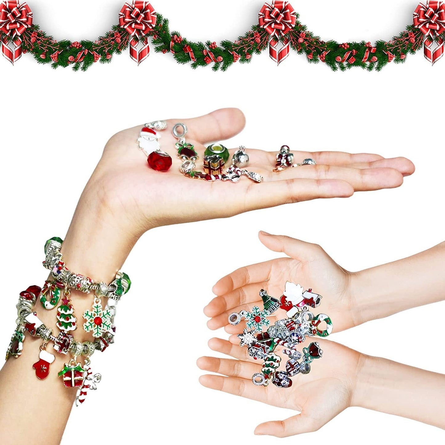 diy christmas advent calendar bracelets set