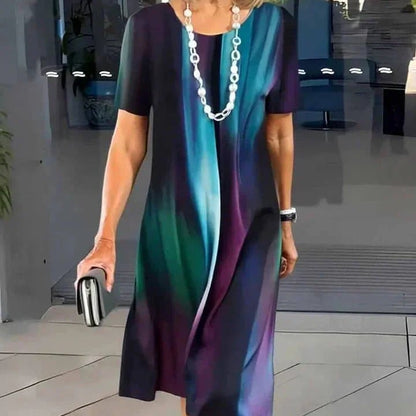 Women's Color-Block Pleated Dress 👗