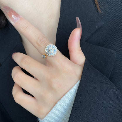 Crystal Anxiety Relief Spinning Ring