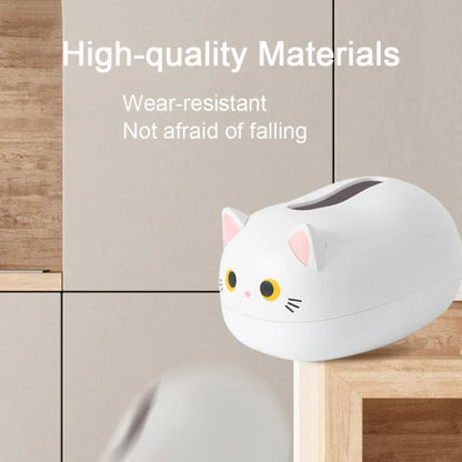 Cute cat-shaped tissue box with toothpick holder
