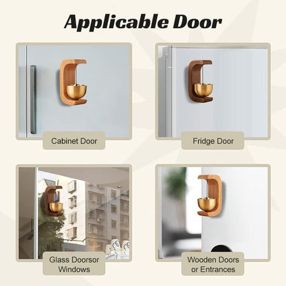 🎉🔥LAST DAY 56% OFF🔥Magnetic Wooden Wind Chime Doorbell Decoration