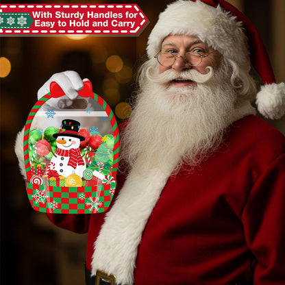 Easter Goodie Bags Plastic Candy Gift Bags with Handle Bunny Chick Pattern Transparent Treat Bags