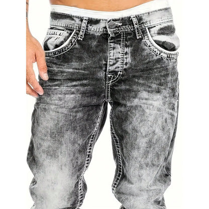 Men's Fashion Creative Stretch Denim Jeans